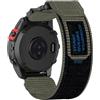 GIOPUEY Cinturini Compatibile con COROS VERTIX 2/2S, Cinturino in Morbido Nylon Intrecciato [Unisex] [Traspirante] - Grey