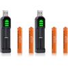 Pickle Power Batterie AAAA, 2 Batterie Ricaricabili NI-Mh AAAA (Confezione da 2)