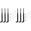 Gbformat 868 MHz Lora Antenna 5dBi SMA Maschio 195 mm + Cavo IPEX a SMA Femmina per Meshtastic Lora, ESP32, LoRa32V3, HTCC-AB02S, LoRa32u4 II, 50 Ω, VSWR <1,5 (3 pezzi) (Confezione da 2)