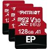 Patriot Memory 128GB A1 / V30 Scheda di memoria per telefoni e tablet Android, registrazione video 4K - Pacco da 6