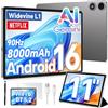 TECLAST P50T Tablet 11 90Hz Android 16, 16GB+128GB+5TB 8000mAh BT5.2 WiFi6 | con Custodia+Penna/Gemini AI/13+5MP Camera/Widevine L1/2GHz Octa-Core/GPS/OTG