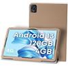 YHFZR Cover Custodia per Chuwi Hi10 Xpro, Sottile Smart Case con Funzione di Supporto Custodia Rigida per Chuwi Hi10 Xpro 10,1 Pollici, Oro