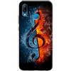 Mixroom - Cover Custodia Case In TPU Silicone Morbida Per Samsung Galaxy A40 Fantasia Musica Chiave Di Violino C40