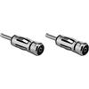 Tûche Adattatore Antenna Autoradio Adattatore da ISO 10599 a DIN 41585 Accoppiamento Connettore ISO Femmina a maschio spinotto per DAB + AM/FM (1pz) (Confezione da 2)