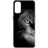 Mixroom - Cover Custodia Back case In TPU Silicone Morbida Per Realme 8 4G Fantasia Gatto Occhi Azzurri M569