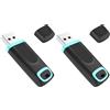 Vansuny Chiavetta USB 3.0 128 GB, Vansuny Penna USB Veloce con LED (Confezione da 2)
