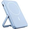 Fresh 'n Rebel Powerbank Magnetico Senza Fili 5000mAh, compatibile con MagSafe, Ricarica Rapida PD 20W, porta USB-C (in/Out), per iPhone 17/16/15/14/13/12, Portatile, con Supporto