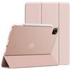 JETech Custodia per iPad Pro 11 4/3/2/1 (2022/2021/2020/2018), Oro Rosa | Cover Retro Traslucido Sottile, Supporto Tri-Pieghevole, Auto Svegliati/Sonno, Antiurto