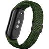 SeNool Cinturino Nylon Intrecciato Compatibile con Xiaomi Smart Band 10/9 / 8 Sportivi Traspiranti Unisex Elastico Intrecciato Cinturino con Fibbia per Xiaomi Mi Band 10/9 / 8 - Verde