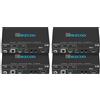 ROFAVEZCO HDMI Extender over Ethernet, 4k60 non compresso 18G/BPS su singolo Cat5/6 fino a 40m(165ft), RS232+POE+IR+HDCP2.2, HDR e Atmos, CEC, EDID Management. (Confezione da 2)