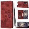 LSPCASA Cover per Samsung Galaxy S26 FE Pollice Custodia Protettiva Rosso | Custodia protettiva in pelle PU a portafoglio con funzione di supporto per carte di credito per Samsung Galaxy S26 FE