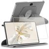 ebestStar - Cover per Honor Pad 9, Custodia Protezione Rotazione 360, Pelle PU, Grigio + Vetro Temperato