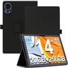 AKNICI Custodia Cover per TECLAST T70/ Byxsb G140L/ LOGICOM Tab XXL 14/ MAXLEGEN M14/ URAO 140L Tablet 14 Pollici, Pelle PU Cover Custodia Protettiva con Cinghia di Sicurezza e Magnete