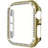 Generic Custodia scintillante da 45 mm, 44 mm, 42 mm, 41 mm, 40 mm, 38 mm, compatibile con Apple Watch Series 9/8/7/6/5/4/3/2/1 (oro, 44 mm)