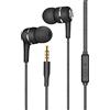 Rtinle Auricolari, Cuffie con Filo e Microfono da 3,5 mm in-Ear Magnetici Definizione Stereo per PC e Android Cellulare per Galaxy, Huawei, Xiaomi etc - Nero