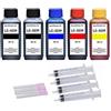 Inkpro Set di 5 cartucce d'inchiostro da 100 ml per LC-3237, LC-3239 XL nero, ciano, magenta, giallo