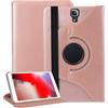 World biz Custodia per Samsung Galaxy Tab S4 10,5 2018 (SM-T830 T835), rotazione a 360 gradi supporto protettiva in pelle Folio Cover, Auto Wake/Sleep, custodia rotante per Tab T830/T835 (oro rosa)