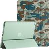 ProCase Cover iPad 9/8/7 Gen, Custodia iPad 10,2 Pollici 2021/2020/2019 | [A2602 A2603 A2604 A2605 A2270 A2428 A2429 A2430 A2197 A2198 A2200] Cover con Auto Svegliati/Sonno -Camo Marina