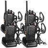 Nestling Walkie-talkie ricaricabile, 16 canali PMR446, walkie-talkie professionali CTCSS DCS con portata di 3 km, con auricolare integrato e torcia a LED, 2 paia
