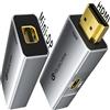 Reborn Adattatore da HDMI a Mini DisplayPort, 4K 60Hz, 1080p 120Hz, solo unidirezionale, HDMI (sorgente) 2.0 maschio a mini DP (display) femmina, convertitore per laptop, AMD, NVIDIA, PS5, Xbox e altro