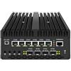UDPTCP Mini PC senza ventola U9-185H con 2* DDR5/2* M.2 Nvme, Desktop 6* i226 2.5G LAN, IntelX710 4 * 10G SFP+ SIM Slot, 4K Triple Display,WiFi,Micro Router Appliance,AES-NI,OPNsense,NO RAM NO SSD