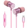 LUDOS ULTRA Cuffie USB C, Garanzia 5 Anni, Auricolari USB C In-Ear per iPhone 16 15 Pro Max Plus iPad, Cuffie Type C con Microfono per Samsung Galaxy S24 S23 Ultra S22 S21 FE S20 Z Flip 3 Fold 4 A54
