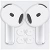 Generic 2 paia di gommini antiscivolo ultra sottili per AirPods 4, tappi di ricambio per auricolari in morbido silicone per AirPods 4, trasparenti