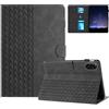Generico DayQiQiPu Cover per Huawei MatePad BAH4-W09, BAH3-W09/AL00/L09/W59 (10,4 Pollici) Custodia Motivo a Cubi 3D in pelle PU Con e Auto Wake/Sleep Smart Cover Flip Supporto Guscio Protettiva, Nero