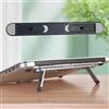 Generic Supporto per tastiera portatile, doppia regolazione dell'angolo di inclinazione, supporto pieghevole per laptop, piedini autoadesivi per la maggior parte delle tastiere (rosa)