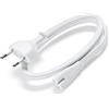 BolAAzuL Cavo di alimentazione bianco da 1,8 m per Apple TV (1a 5a generazione/4K/HD) e Mac mini (2010-2024, M1/M2/M3/M4), cavo di alimentazione di ricambio con spina UE per Airport Express & Time Capsule, su