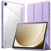 JETech Custodia per Samsung Galaxy Tab A9 Plus 11, Viola Chiaro | Cover Retro Trasparente, Protezione Antiurto Sottile, Supporto Tri-Pieghevole