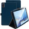 zZjoOoj Cover Per DOOGEE U12 Tablet 12 Pollici Tablet con 1 Pezzi Pellicola Vetro Temperat, Ultra Sottile,Custodia in Pelle PU Premium con Funzione Leggio Verticale,Blu scuro