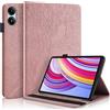 Succtopy Custodia per Xiaomi Redmi Pad Pro 12.1 Pollici 2024 Cover in Pelle PU con Porta Penna Custodia Protettiva con Funzione di Supporto Case Xiaomi Redmi Pad Pro Oro Rosa