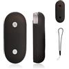 KONXISA Custodia per PLAUD NotePin AI Voice Recorder, KONXISA Custodia protettiva rigida in PC con cordino, guscio protettivo leggero e resistente alle cadute, nero