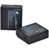 DSTE DMW-BLG10 Batteria di ricambio (2 pacchetti) compatibile per Panasonic Lumix DMC-GF3 DMC-GF5 DMC-GF6 DMC-GX7 DMC-LX100