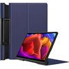 INSOLKIDON Compatibile con Lenovo Yoga Tab 13 YT-K606F/Yoga Pad Pro Tablet Custodia protettiva in pelle Supporto sottile Custodia protettiva in pelle Custodia protettiva (blu navy)
