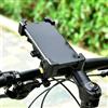 Generic Supporto per telefono con rotazione a 360°, antiurto, per moto e bicicletta, compatibile con iPhone (nero)