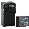 Blumax Batteria Premium 1100 mAh + caricatore compatibile con Panasonic DMW-BLC12 DMW BLC12e DMC GX8 G70 G81 G85 G7 G6 G5 FZ2000 FZ2500 FZ1000 FZ200 FZ300