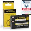 PATONA EN-EL3 Batteria 1300mAh per Nikon D70 D70s D50 D100 | 7,4V / 9,6Wh con protezione da sovraccarico e cortocircuito - ricambio per Nikon EN-EL3