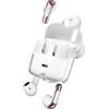Oreilet 2 Coppie Auricolari Wireless, Auricolari Bluetooth 5.4 Cuffie con Display a LED Digitale, Auricolari per Due Persone per Palestra di Allenamento Sportivo (WHITE)