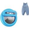 Dingfeiyu Airtag Holder Hidden, Custodia per localizzatore GPS nascosta, Custodia Airtag Nascosta con Spilla per bambini, anziani, animali domestici, zaini, bagagli (blu)