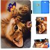 Auslbin - Cover per Samsung Galaxy Tab A6 10.1 2016(SM-T580/SM-T585),Ultra Slim in pelle PU Case con Funzione Stand,Auto Sonno/Sveglia Funzione,Gatto Farfalla