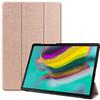 SATURCASE Custodia per Samsung Galaxy Tab S5e 10,5 SM-T720 T725, Custodia protettiva pieghevole in ecopelle PU con supporto e funzione di spegnimento/accensione automatica (Oro Rosa)