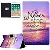 CASAFUNY Custodia per iPad 9.7 2018 6a Generazione/2017 iPad 5a Generazione,iPad Air 2 / iPad Air 1 Custodia Protettiva Magnetica Cover con TPU Copertura, Acqua di mare