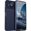 Generico Custodia Compatibile con Nokia 8 V 5G UW/Nokia 8.3 5G TA-1243 TA-1251 display 6.81 Copertura Cover Protezione flessibile Gel Silicone TPU Morbida Matte Ultra Soft Slim Case (Carbon blu)
