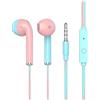 Generic Simpatici auricolari con cavo, cuffie plug-in con filo, auricolari per bambini per scuola e computer, comode cuffie con tappi per le orecchie di diverse dimensioni