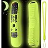Hi Color Custodia in silicone compatibile con telecomando LG Magic AN-MR21GA MR22GA MR23GN, custodia in silicone per telecomando LG Smart TV con cordino (verde acceso)