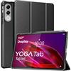 MoKo Cover compatibile con Lenovo Yoga Tab 11,1 2025, Casco Nero | Smart Cover Auto Sveglia/Sonno, Ultra Sottile Leggero Supporto, Custodia compatibile con Lenovo Yoga Tab