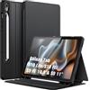 FINTIE Cover per Samsung Galaxy Tab S10 Lite/S10 FE/S9 FE 10.9 & S9 11 | con S Pen Portapenne, Multi-angolo Custodia Protettiva Sottile Cover con Retro in TPU Morbido, Nero