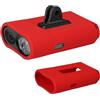kwmobile Custodia Compatibile con Garmin Varia Vue Cover - Protezione Videocamera e Luce Frontale in Silicone - rosso